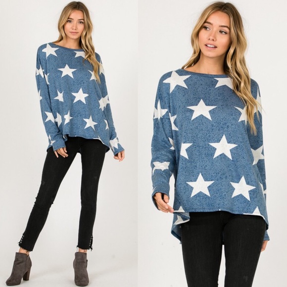 GIA Comfy Sweater - BLUE - Picture 2 of 3